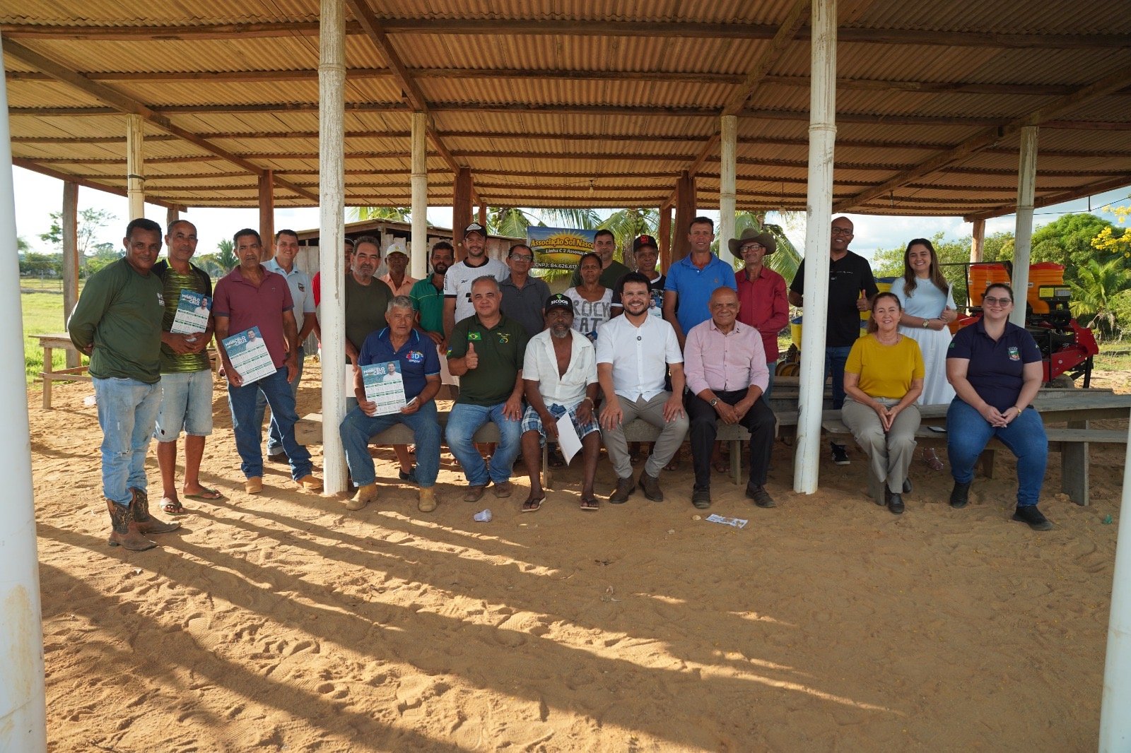 Marcelo Cruz e Pastor Evanildo acompanham ações na agricultura, esporte e empreendedorismo em Campo Novo, Ariquemes e Ji-Paraná