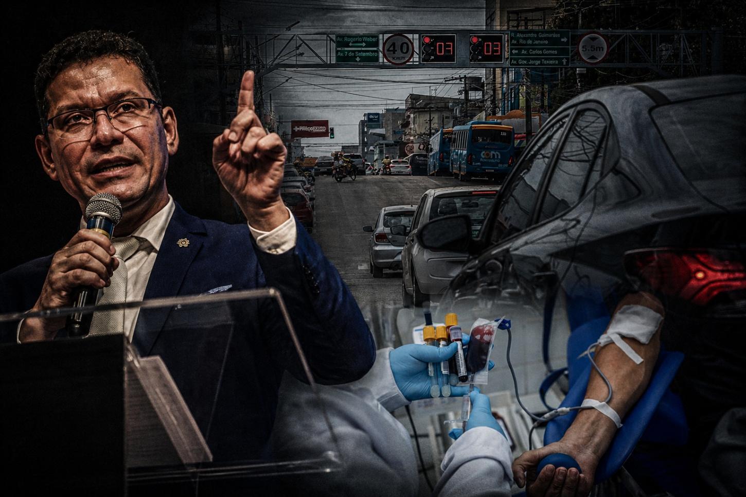 Marcos Rocha diz não a projeto que permitia pagar multas de trânsito com doação de sangue em Rondônia