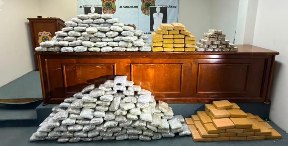 PM e PRF apreendem mais de 240 kg de drogas em Seringueiras