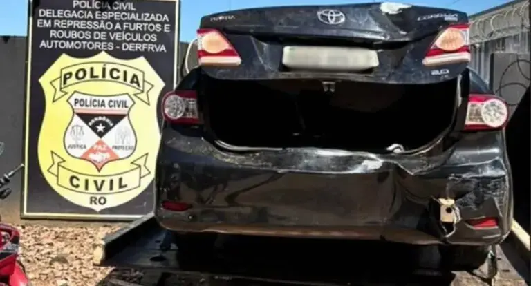  Polícia Civil recupera veículo roubado em Porto Velho 