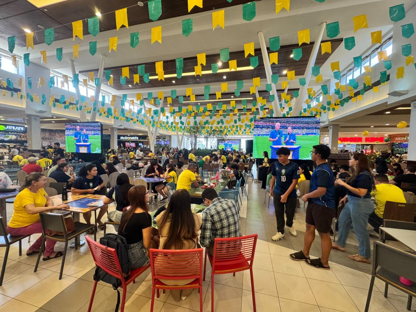 Porto Velho Shopping segue com transmissões dos jogos da Copa do Mundo
