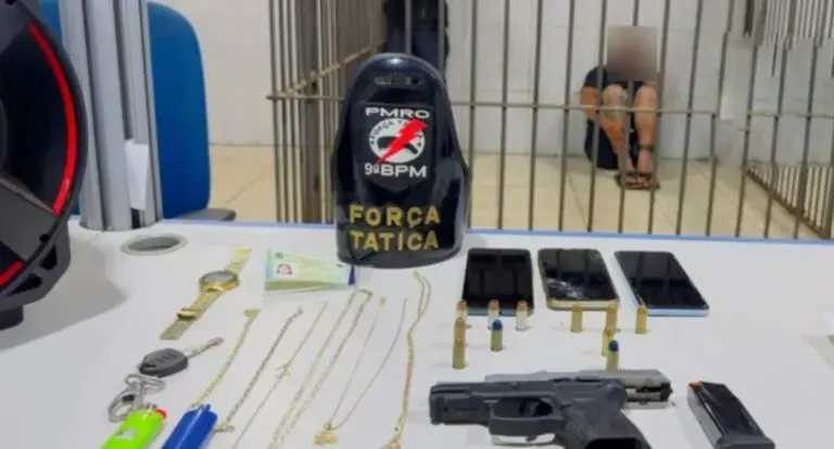  Trio é preso por porte ilegal de arma de fogo em Porto Velho 