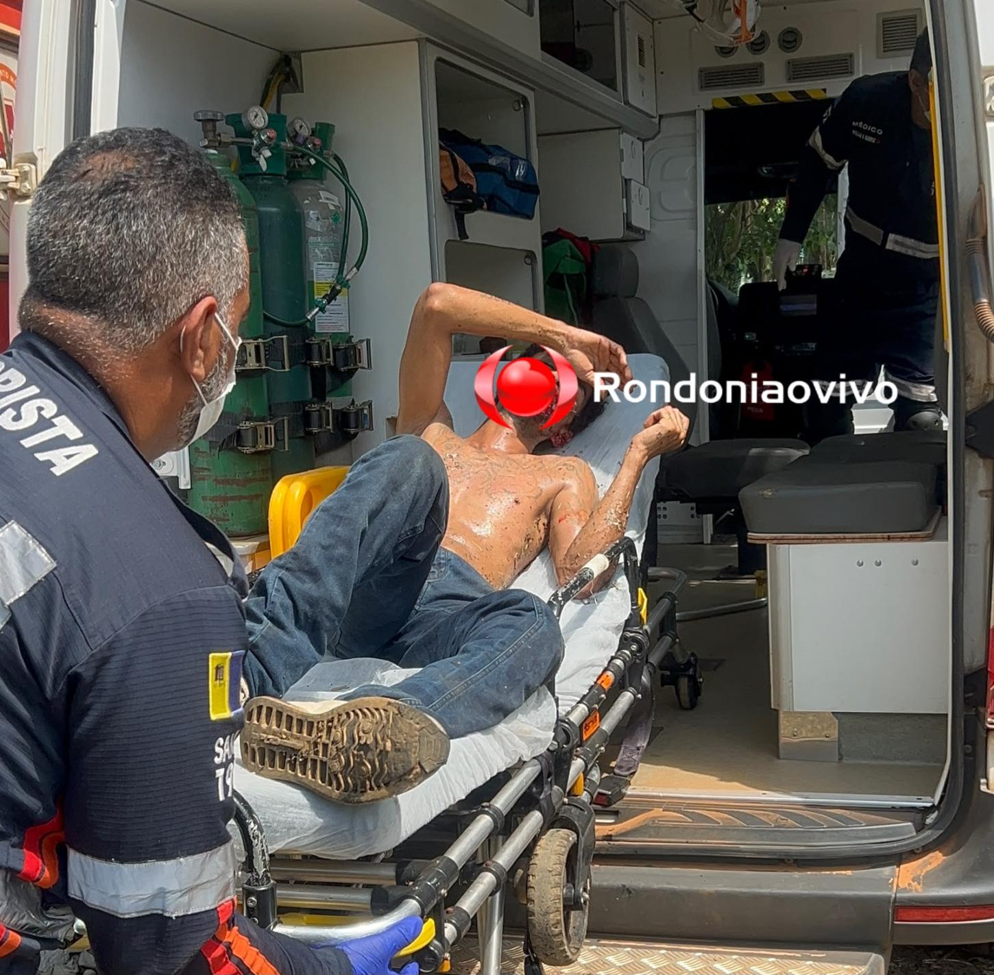 URGENTE: Homem fica em estado grave depois de tentar roubar venezuelano