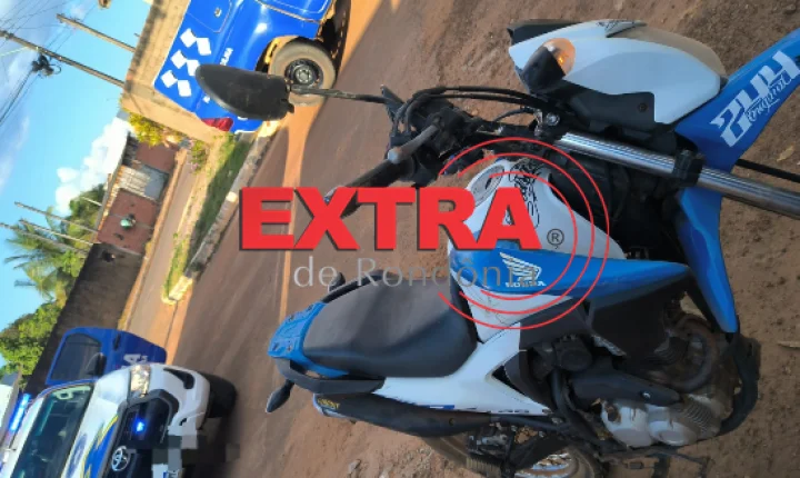 Motociclista embriagado foge em alta velocidade, coloca pedestres em risco e acaba preso depois de cair da moto em Vilhena