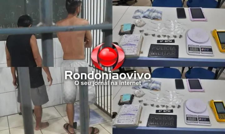 VÍDEO: Adolescente corre para dentro de comércio e três são presos por tráfico